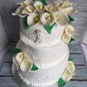 Свадебный торт с каллами №127070