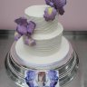 Свадебный торт с ирисами №127074