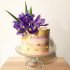 Свадебный торт с ирисами №127076