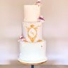 Свадебный торт с ирисами №127080
