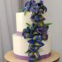 Свадебный торт с ирисами №127083