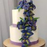 Свадебный торт с ирисами №127084