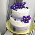 Свадебный торт с ирисами №127087