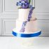 Свадебный торт с ирисами №127090