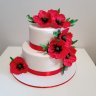 Свадебный торт с маками №127104