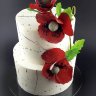 Свадебный торт с маками №127103