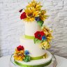 Свадебный торт с маками №127109