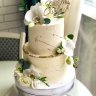 Свадебный торт с орхидеями №127113