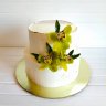 Свадебный торт с орхидеями №127118