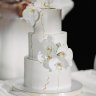 Свадебный торт с орхидеями №127127