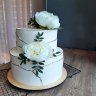 Свадебный торт с пионами №127133