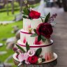 Свадебный торт с пионами №127136