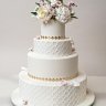 Свадебный торт с пионами №127143