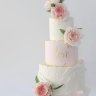 Свадебный торт с пионами №127145