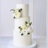 Свадебный торт с пионами №127146