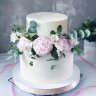 Свадебный торт с пионами №127151