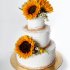 Свадебный торт с подсолнухами №127160