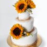 Свадебный торт с подсолнухами №127158