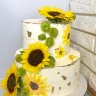 Свадебный торт с подсолнухами №127165