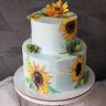 Свадебный торт с подсолнухами №127165