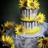 Свадебный торт с подсолнухами №127170