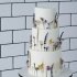 Свадебный торт с полевыми цветами №127177