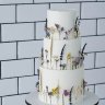 Свадебный торт с полевыми цветами №127178