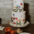 Свадебный торт с полевыми цветами №127181
