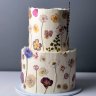 Свадебный торт с полевыми цветами №127183