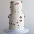 Свадебный торт с полевыми цветами №127185
