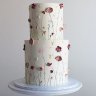 Свадебный торт с полевыми цветами №127186
