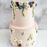 Свадебный торт с полевыми цветами №127185