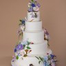 Свадебный торт с полевыми цветами №127189
