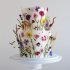 Свадебный торт с полевыми цветами №127189