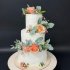 Свадебный торт с розами №127192