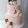 Свадебный торт с розами №127194