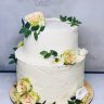 Свадебный торт с розами №127194