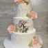 Свадебный торт с розами №127198