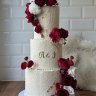Свадебный торт с розами №127200