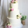 Свадебный торт с розами №127202