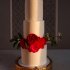 Свадебный торт с розами №127205
