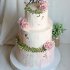 Свадебный торт с розами №127207