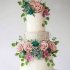 Свадебный торт с розами №127210