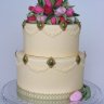 Свадебный торт с тюльпанами №127249