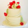 Свадебный торт с тюльпанами №127250