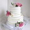 Свадебный торт с эустомой №127257