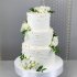 Свадебный торт с эустомой №127259
