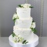 Свадебный торт с эустомой №127260