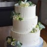 Свадебный торт с эустомой №127261