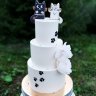 Свадебный торт с кошками №127333